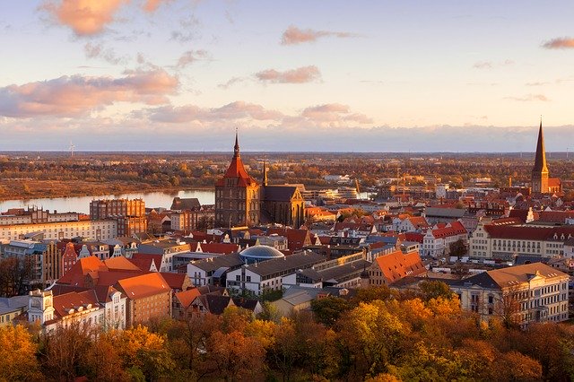 Rostock Blick auf die Stadt